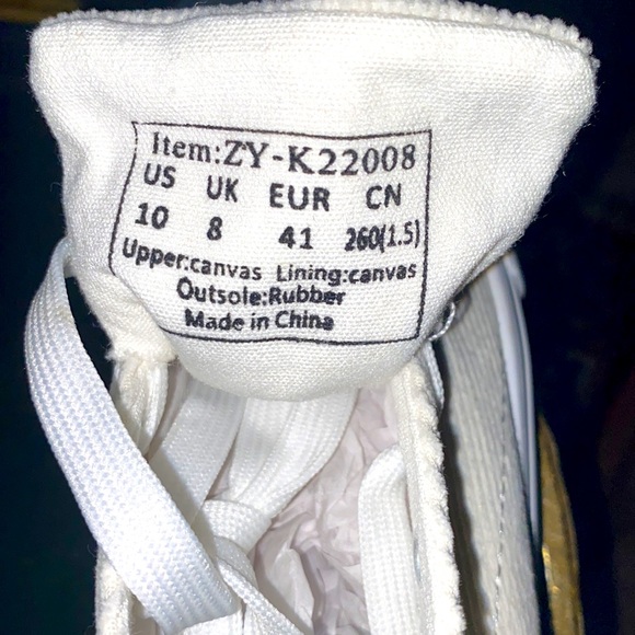 Beautiful white corduroy sneaker - Picture 6 of 6